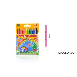 Ceras 12 colores Plastidecor