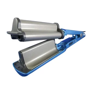 BaBylissPRO Tenaza Onduladora para Ondas Marcadas | Deep Waver | Nano Titanium | Digital | Azul