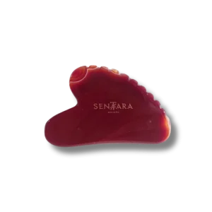 Gua Sha 'Cornaline Heart with Teeth'