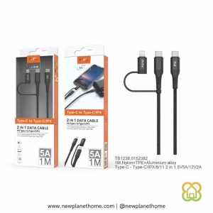 Cable Lightning a Type-C trenzado