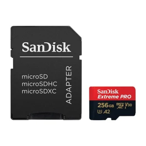 SanDisk Memoria Micro SDXC de 256GB + Adaptador | UHS-I | V30 | U3 | Clase 10 | 200 MB/s