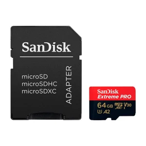 SanDisk Memoria Micro SDXC de 64GB + Adaptador | UHS-I | V30 | U3 | Clase 10 | 200 MB/s