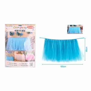 Falda de mesa azul 100x80cm