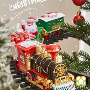 Tren para Árbol con luz+música Ø90cm Soporte Estable